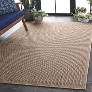 Safavieh Atrium Beige Medium Rectangle Area Rug 5'3" X 7'6" - Durable, Stylish, Perfect For Indoor & Outdoor Use Beige 42% Polypropylene,41% Jute,12% Polyester,5% Adhesive Material Atm102b-5