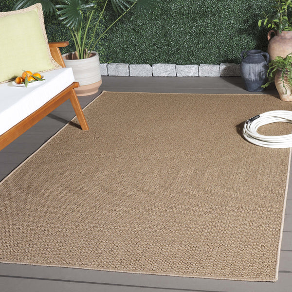 Safavieh Atrium Luxury Area Rug – Exquisite Power Loomed Design For Indoor/Outdoor Elegance And Comfort Beige 42% Polypropylene,41% Jute,12% Polyester,5% Adhesive Material Atm103b-9