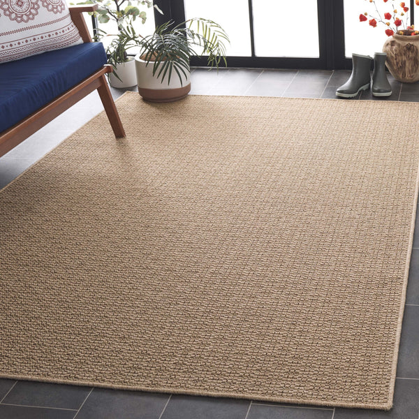 Safavieh Atrium Luxury Area Rug – Exquisite Power Loomed Design For Indoor/Outdoor Elegance And Comfort Beige 42% Polypropylene,41% Jute,12% Polyester,5% Adhesive Material Atm103b-9