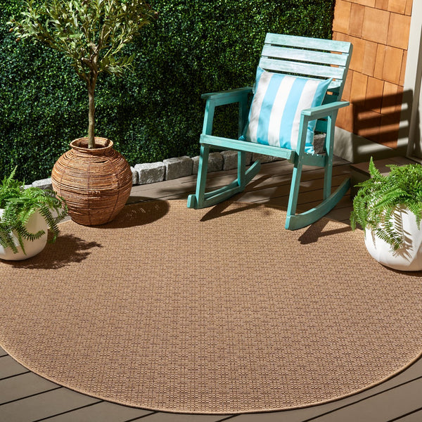 Safavieh Atrium Luxury Area Rug – Exquisite Power Loomed Design For Indoor/Outdoor Elegance And Comfort Beige 42% Polypropylene,41% Jute,12% Polyester,5% Adhesive Material Atm103b-9