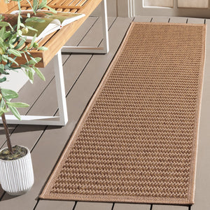 Safavieh Atrium 6ft 7in Indoor/Outdoor Area Rug - Luxurious Beige Design For Elegant Home Decor & Comfort Beige 42% Polypropylene,41% Jute,12% Polyester,5% Adhesive Material Atm104b-7r