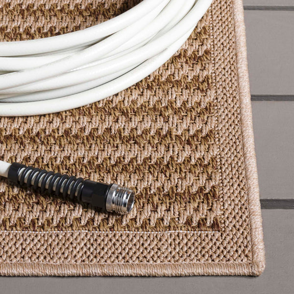 Safavieh Atrium 6ft 7in Indoor/Outdoor Area Rug - Luxurious Beige Design For Elegant Home Decor & Comfort Beige 42% Polypropylene,41% Jute,12% Polyester,5% Adhesive Material Atm104b-7r