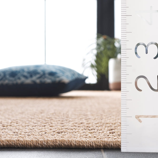 Safavieh Atrium 6ft 7in Indoor/Outdoor Area Rug - Luxurious Beige Design For Elegant Home Decor & Comfort Beige 42% Polypropylene,41% Jute,12% Polyester,5% Adhesive Material Atm104b-7r
