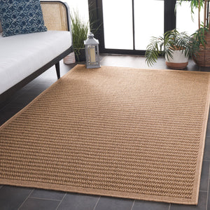 Safavieh Atrium 6ft 7in Indoor/Outdoor Area Rug - Luxurious Beige Design For Elegant Home Decor & Comfort Beige 42% Polypropylene,41% Jute,12% Polyester,5% Adhesive Material Atm104b-7r