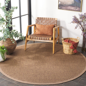 Safavieh Atrium 6ft 7in Indoor/Outdoor Area Rug - Luxurious Beige Design For Elegant Home Decor & Comfort Beige 42% Polypropylene,41% Jute,12% Polyester,5% Adhesive Material Atm104b-7r