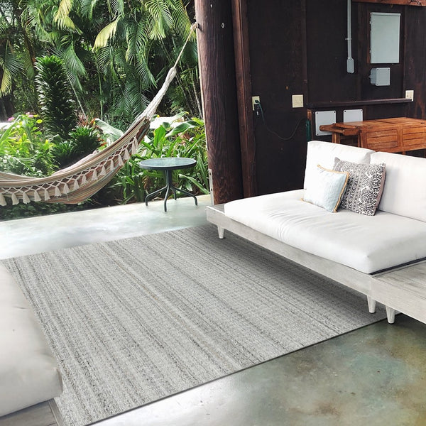 Amer Rugs Atlantic Hand-woven Area Rug In Geometric Design - Durable, Easy-care Solution For Any Space Dove Yarn Atn20508