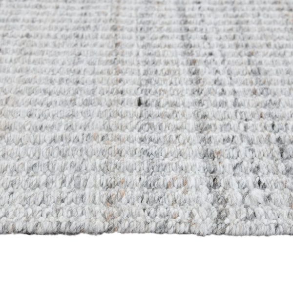 Amer Rugs Atlantic Hand-woven Area Rug In Geometric Design - Durable, Easy-care Solution For Any Space Dove Yarn Atn20508