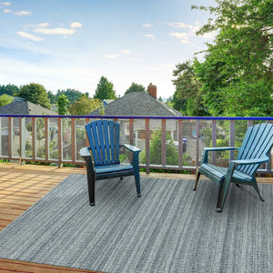 Amer Rugs Atlantic Hand-woven Area Rug In Geometric Design - Durable, Easy-care Solution For Any Space Metallic Gray Yarn Atn30810