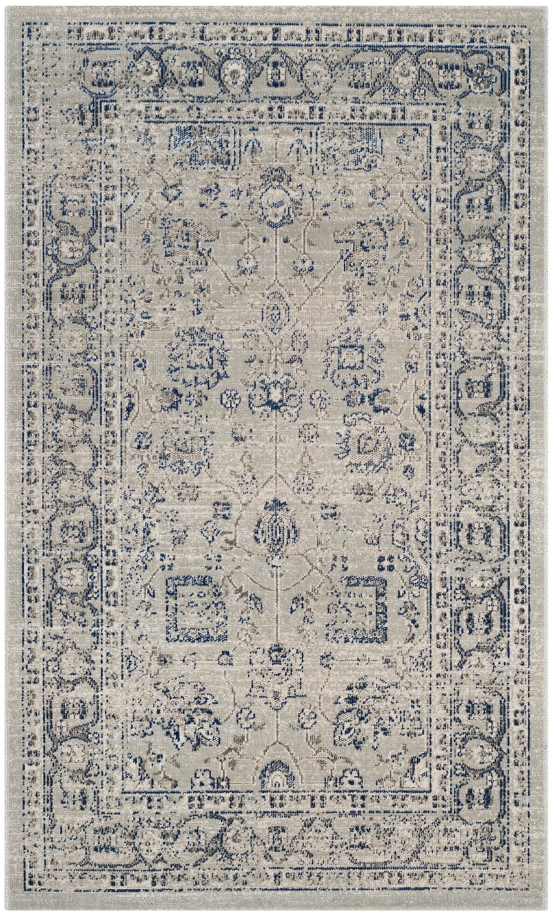 Safavieh Artisan 326c Silver Small Rectangle Area Rug - Elegant 3' X 5' Design With Oeko-tex Safety Certification Silver ,Silver Polypropylene Pile Atn326c-3