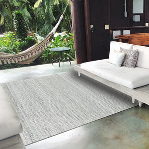 Amer Rugs Atlantic Hand-woven Area Rug In Geometric Design - Durable, Easy-care Solution For Any Space Silver Yarn Atn40810