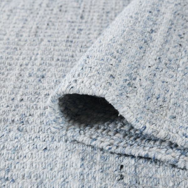 Amer Rugs Atlantic Hand-woven Area Rug In Geometric Design - Durable, Easy-care Solution For Any Space Sky Blue Yarn Atn50406