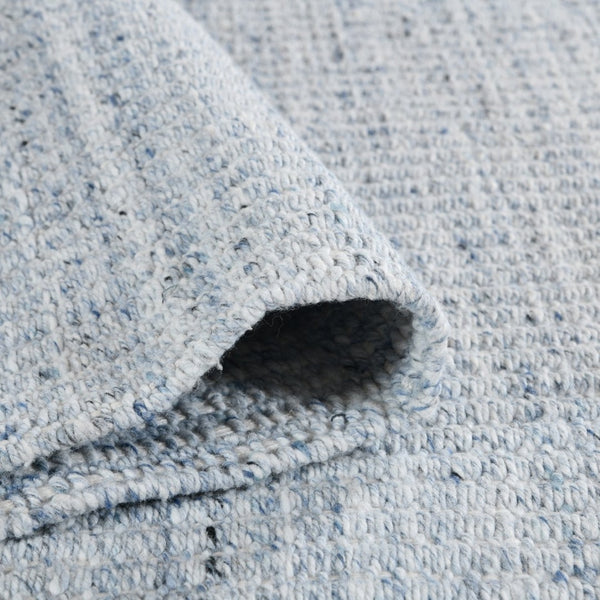 Amer Rugs Atlantic Hand-woven Area Rug In Geometric Design - Durable, Easy-care Solution For Any Space Sky Blue Yarn Atn50406