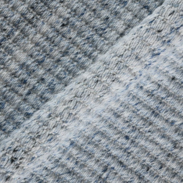 Amer Rugs Atlantic Hand-woven Area Rug In Geometric Design - Durable, Easy-care Solution For Any Space Sky Blue Yarn Atn50406