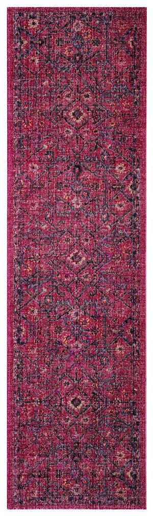 Safavieh Artisan Area Rug - Elegant Power-loomed Floor Covering With Vintage Charm And Modern Design Elements Fuchsia ,Anthracite 40% Polypropylene 27% Jute 20% Cotton 13% Polycotton Atn503b-4