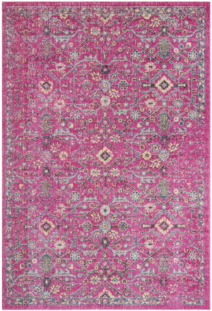 Safavieh Artisan Area Rug - Elegant Power-loomed Floor Covering With Vintage Charm And Modern Design Elements Fuchsia ,Anthracite 40% Polypropylene 27% Jute 20% Cotton 13% Polycotton Atn503b-4
