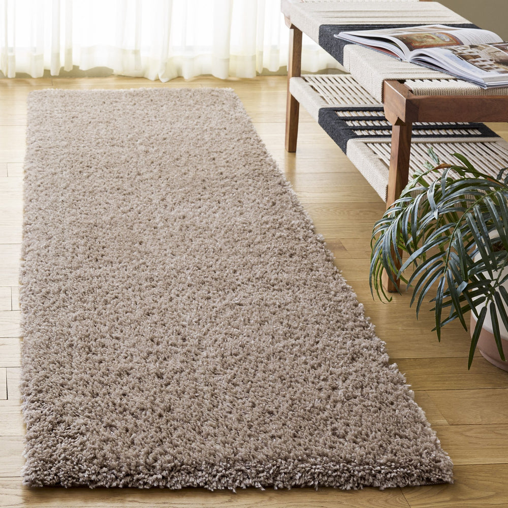 Safavieh Atlantis Plush Beige Shag Rug With Deep 1¾" Pile, Power‑Loomed In Turkey For Cozy Luxury 8'-0" x 10'-0" ATS100B-8