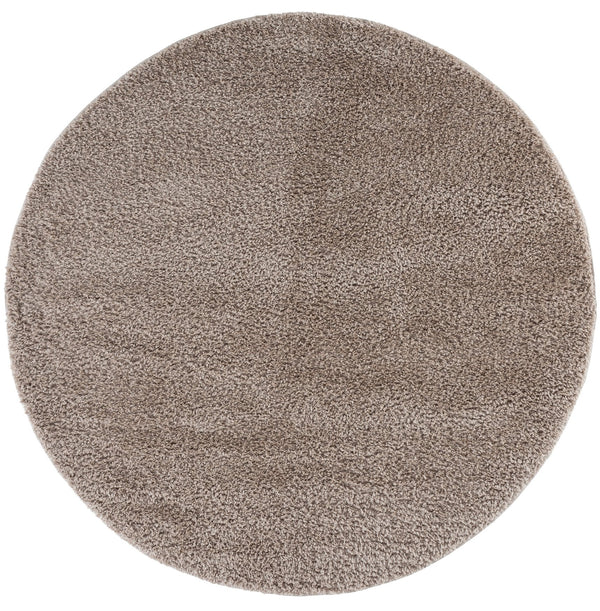 Safavieh Atlantis Plush Round Shag Rug Beige — Flokati-Style 1.75" Pile, Durable Power-Loomed Comfort 6'-7" x 6'-7" ATS100B-7R