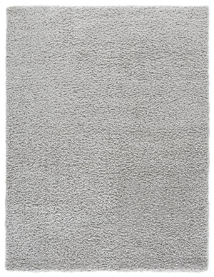Safavieh Atlantis Shag Rug Grey Plush 1.75" Pile — Turkish Power-Loomed, Durable Polyester, Cozy Modern Accent 4'-0" x 6'-0" ATS100F-4