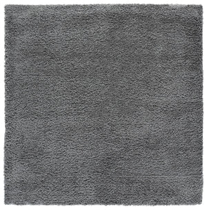 Safavieh Atlantis Plush Grey Shag Rug — Luxurious 1.75" Pile, Power-Loomed Turkish Construction, Cozy Elegance 6'-7" x 6'-7" ATS100F-7SQ