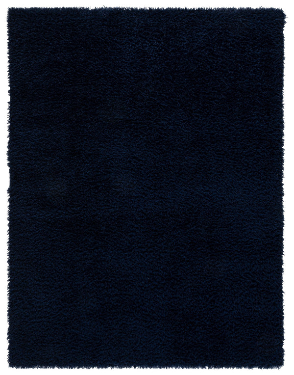 Safavieh Atlantis Luxury Navy Shag Rug — Plush Flokati Texture, Power-Loomed In Turkey For Cozy Elegance 6'-7" x 6'-7" ATS100N-7SQ