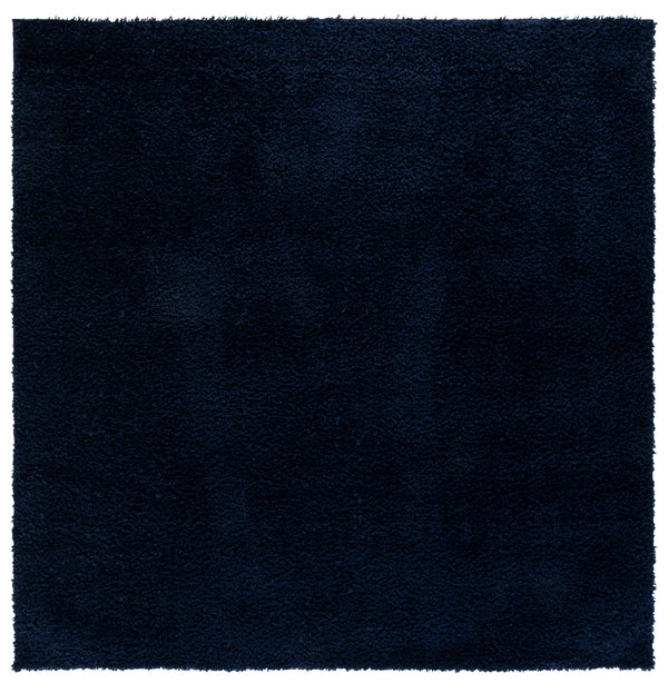 Safavieh Atlantis Plush Navy Shag Area Rug — Luxurious 1.75" Pile, Durable Polyester Jute Blend, Turkish Craftsmanship 4'-0" x 6'-0" ATS100N-4