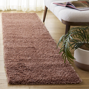 Safavieh Atlantis Plush Rose Shag Rug — Power‑Loomed Flokati Texture, 1.75" Pile, Cozy Modern Accent For Rooms 6'-7" x 6'-7" ATS100P-7SQ