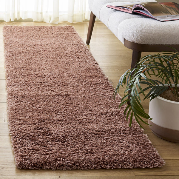 Safavieh Atlantis Plush Rose Shag Rug — Power‑Loomed Flokati Texture, 1.75" Pile, Cozy Modern Accent For Rooms 6'-7" x 6'-7" ATS100P-7SQ