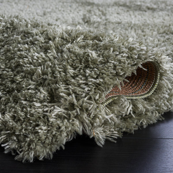 Safavieh Atlantis Plush Green Shag Runner — Flokati-Inspired Polyester Pile, Power-Loomed Turkish Comfort And Style 2'-2" x 8'-0" ATS100Y-28