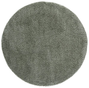 Safavieh Atlantis Plush Round Green Shag Rug — Luxurious Flokati Texture, Durable Power-Loomed Comfort 6'-7" x 6'-7" ATS100Y-7R