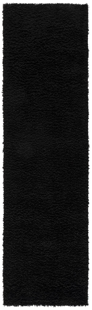 Safavieh Atlantis Luxurious Shag Rug In Deep Black — Plush 1.75" Pile, Power-Loomed Polyester, Modern Flair 9'-0" x 12'-0" ATS100Z-9