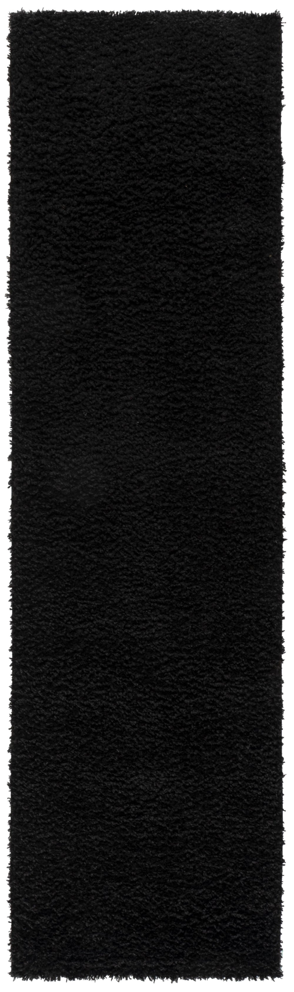 Safavieh Atlantis Luxe Black Shag Rug — Plush 1.75" Flokati Pile, Durable Power-Loomed Backing, Turkish Craftsmanship 6'-7" x 6'-7" ATS100Z-7SQ