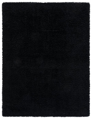 Safavieh Atlantis Luxurious Shag Rug In Deep Black — Plush 1.75" Pile, Power-Loomed Polyester, Modern Flair 9'-0" x 12'-0" ATS100Z-9