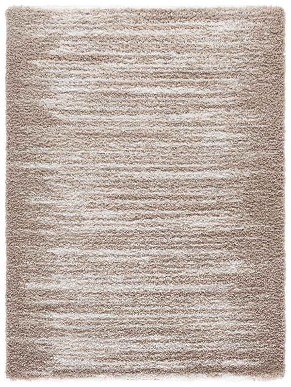 Safavieh Atlantis Plush Beige & Ivory Shag Rug — High-Pile Cozy Texture, Power-Loomed Turkish Craftsmanship, Durable Backing 5'-3" x 7'-6" ATS104B-5