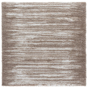Safavieh Atlantis Plush Beige & Ivory Shag Rug — High-Pile Cozy Texture, Power-Loomed Turkish Craftsmanship, Durable Backing 5'-3" x 7'-6" ATS104B-5