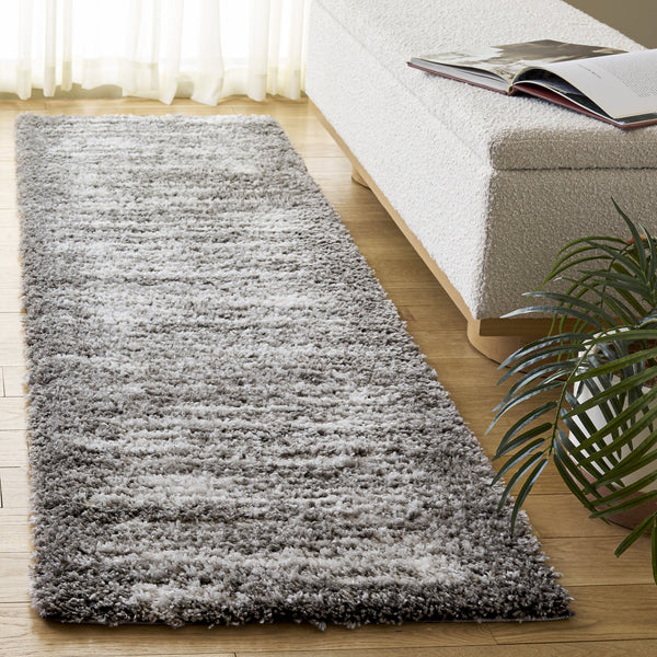 Safavieh Atlantis Plush Grey & Ivory Shag Rug — 1.75" Pile, Flokati-Inspired Comfort For Living Rooms 9'-0" x 12'-0" ATS104F-9