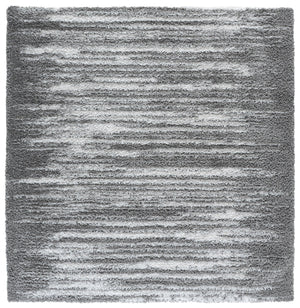 Safavieh Atlantis Plush Shag Runner Grey Ivory — 1.75" Pile, Power-Loomed Turkey, Soft Durable Hallway Rug 2'-2" x 8'-0" ATS104F-28