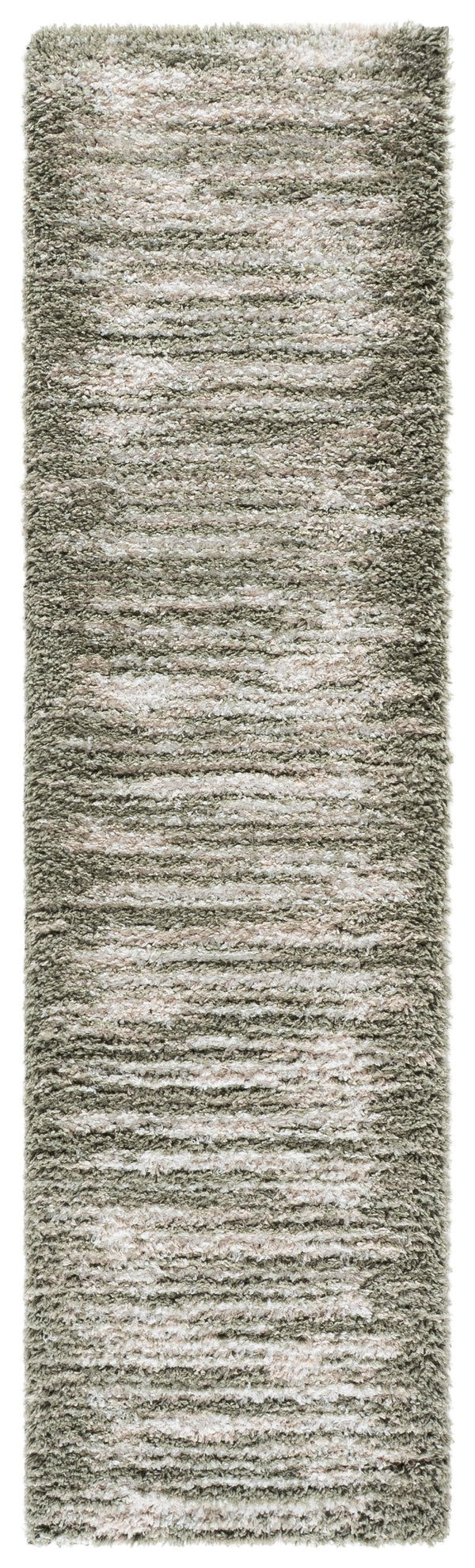 Safavieh Atlantis Shag Area Rug Green Ivory — Plush 1.75" High-Pile Cozy Flokati-Inspired Accent Rug For Living Spaces 4'-0" x 6'-0" ATS104Y-4