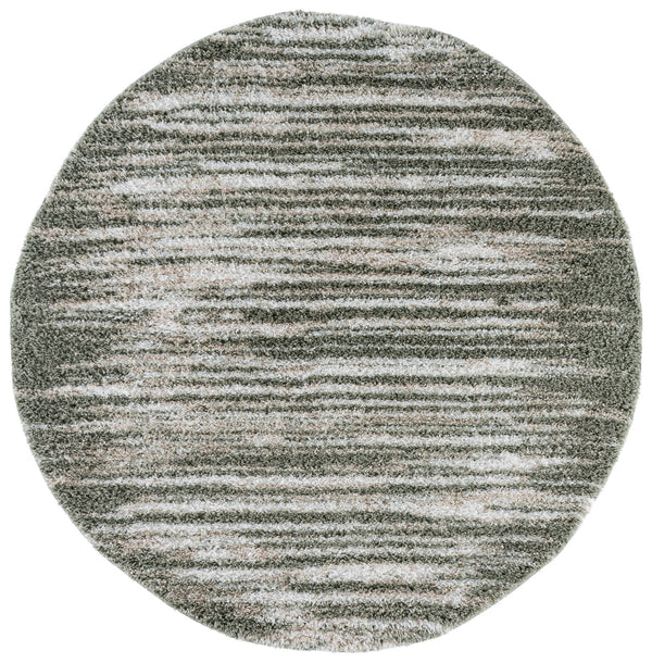 Safavieh Atlantis Shag Area Rug Green Ivory — Plush 1.75" High-Pile Cozy Flokati-Inspired Accent Rug For Living Spaces 4'-0" x 6'-0" ATS104Y-4
