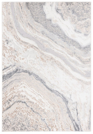 Safavieh Aura Power-Loomed Turkish Area Rug Neutral Tones Low Pile for Modern Living Rooms Beige AUA201B-5