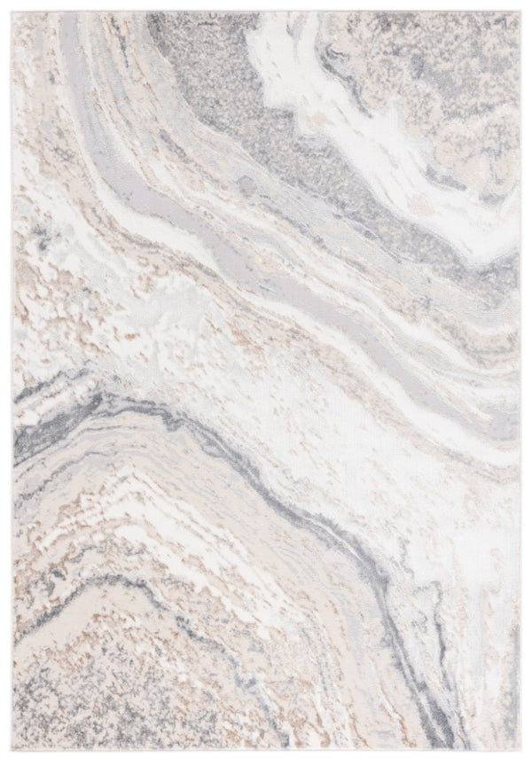 Safavieh Aura Power-Loomed Turkish Area Rug Neutral Tones Low Pile for Modern Living Rooms Beige AUA201B-5
