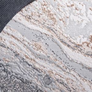 Safavieh Aura Power-Loomed Turkish Area Rug Neutral Tones Low Pile for Modern Living Rooms Beige AUA201B-5