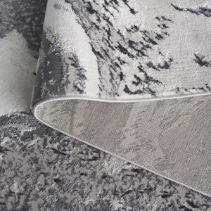 Safavieh Aura Power-Loomed Turkish Area Rug Neutral Tones Low Pile for Modern Living Rooms Gray AUA201F-5