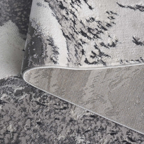 Safavieh Aura Power-Loomed Turkish Area Rug Neutral Tones Low Pile for Modern Living Rooms Gray AUA201F-5