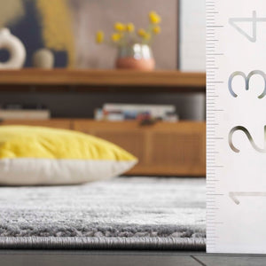 Safavieh Aura Power-Loomed Turkish Area Rug Neutral Tones Low Pile for Modern Living Rooms Gray AUA201F-5