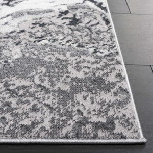 Safavieh Aura Power-Loomed Turkish Area Rug Neutral Tones Low Pile for Modern Living Rooms Gray AUA201F-5