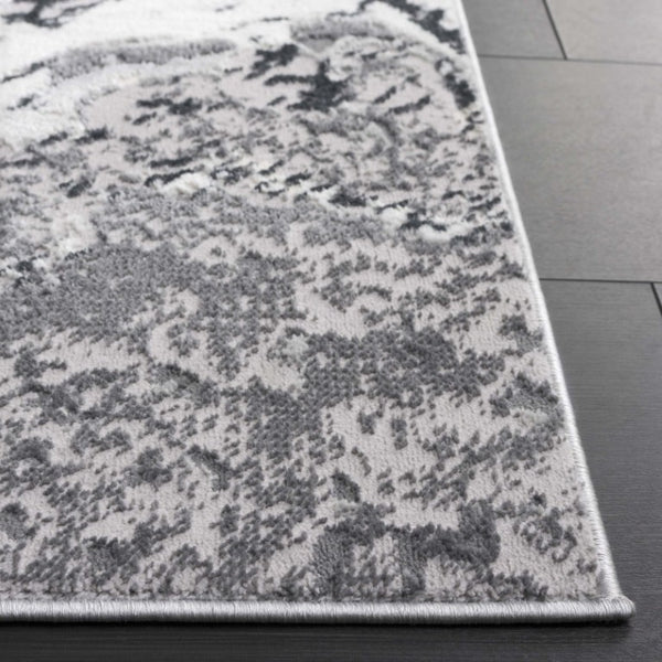 Safavieh Aura Power-Loomed Turkish Area Rug Neutral Tones Low Pile for Modern Living Rooms Gray AUA201F-5