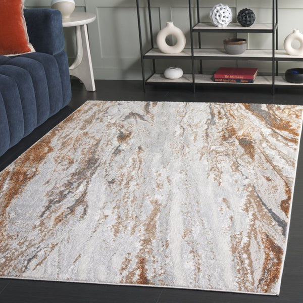 Safavieh Aura Power-Loomed Area Rug Neutral Tones Polyester Jute Blend Low Pile Indoor Beige AUA202B-5