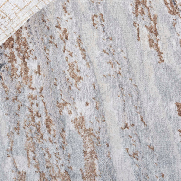 Safavieh Aura Oval 7X10 Rug Grey Beige - Low‑Pile Turkish Power‑Loomed Blend, Durable Soft Texture For Living Rooms AUA202F-7