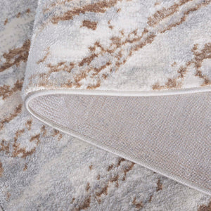 Safavieh Aura Oval 7X10 Rug Grey Beige - Low‑Pile Turkish Power‑Loomed Blend, Durable Soft Texture For Living Rooms AUA202F-7