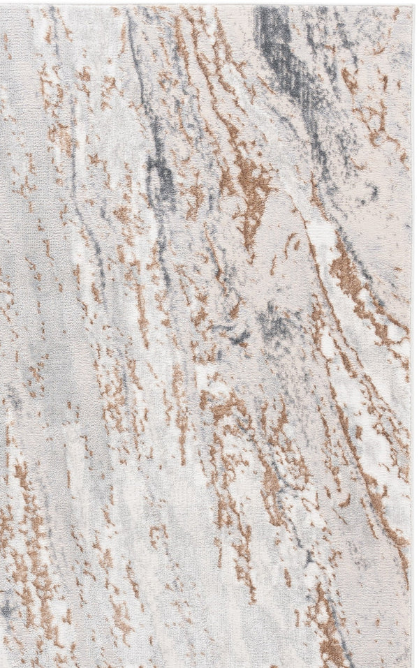 Safavieh Aura Oval 7X10 Rug Grey Beige - Low‑Pile Turkish Power‑Loomed Blend, Durable Soft Texture For Living Rooms AUA202F-7